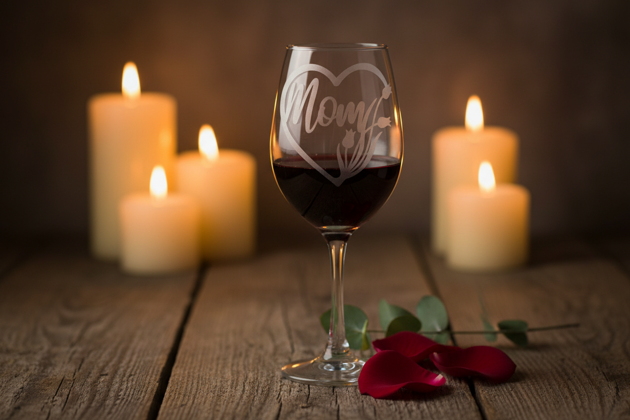 Personalized Engraved Wine Glass
